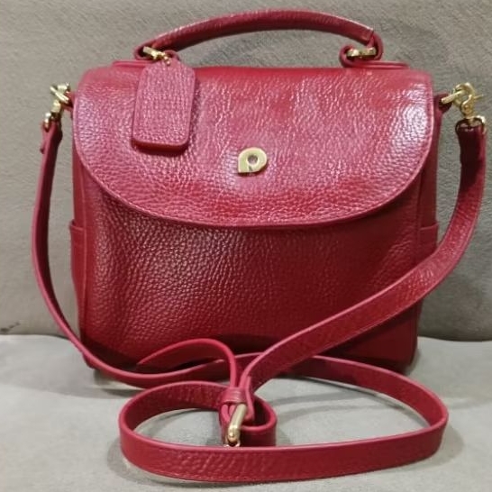 TAS SELEMPANG BAHU PAPILLON K 3283 SEKEN WARNA MERAH MULUS