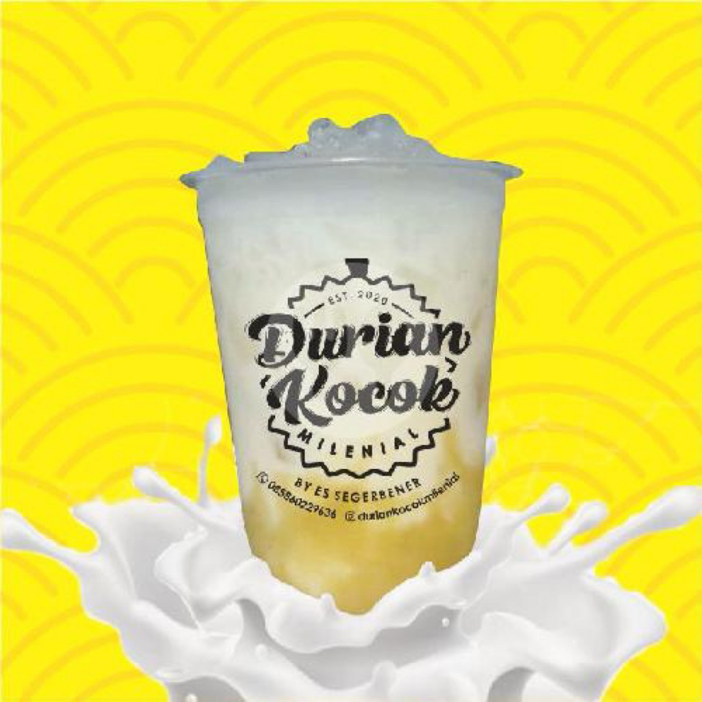 es durian kocok#essegar#durian#cup es