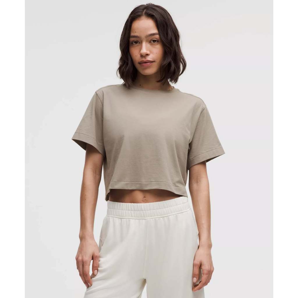 Lululemon All Yours Organic Cotton Cropped T-Shirt 6073