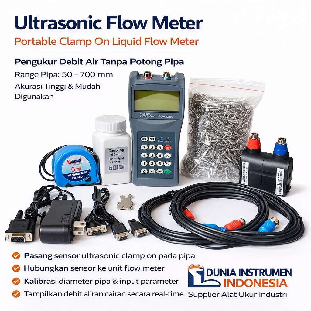 Ultrasonic Flow Meter 50-700mm TDS100H M2 Portable TDS-100H Water