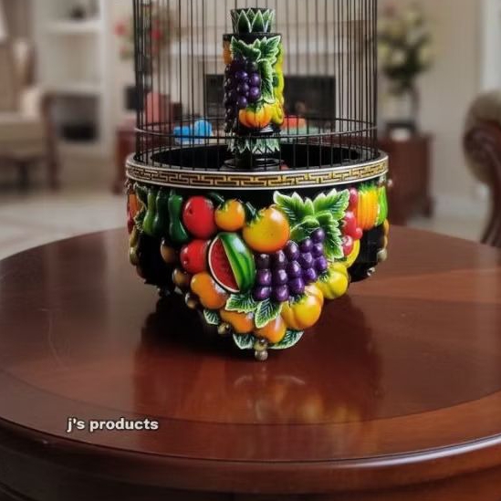 Tebok pleci ukir  buah buahan