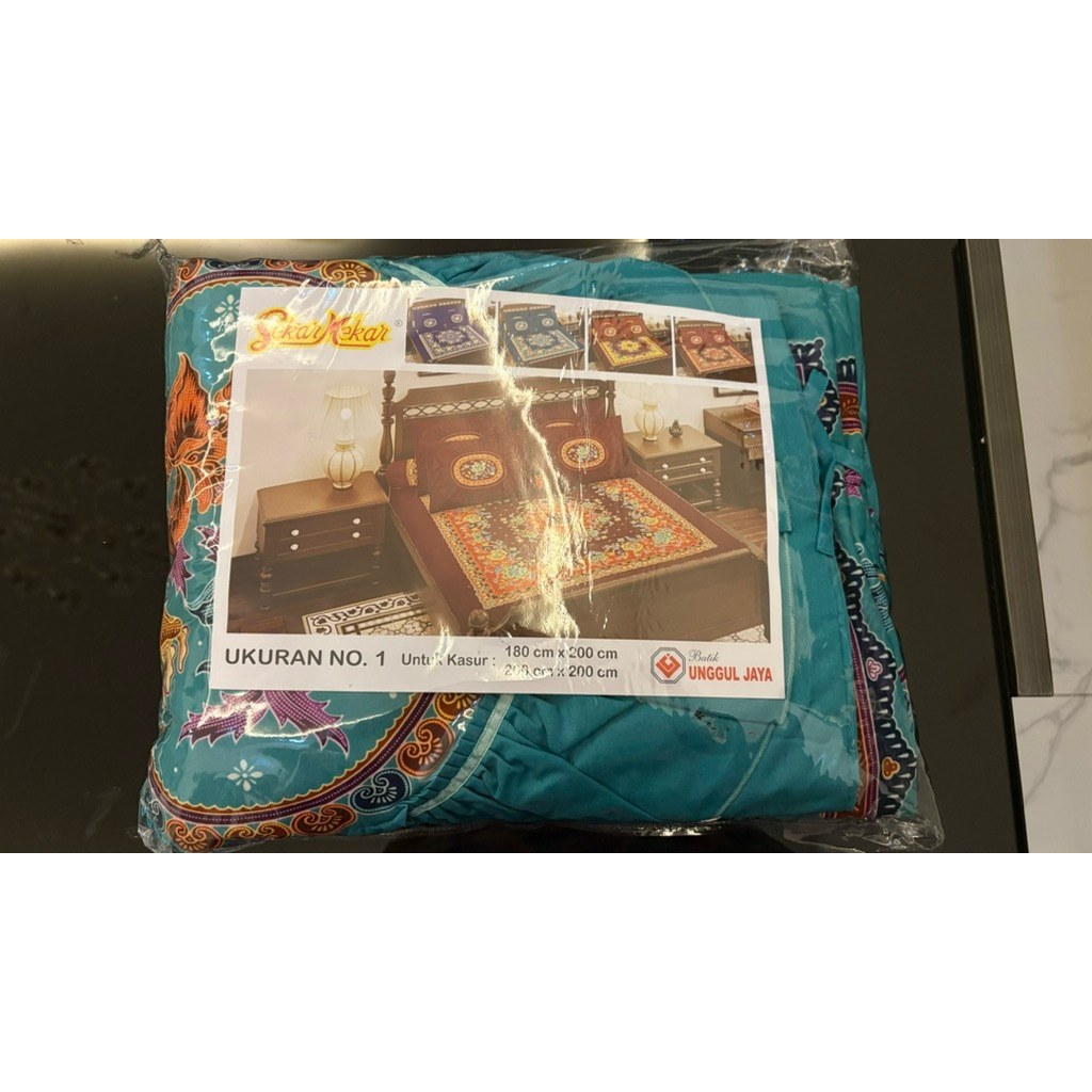 seprei batik sekar mekar produksi unggul jaya 180x200 & 200x200