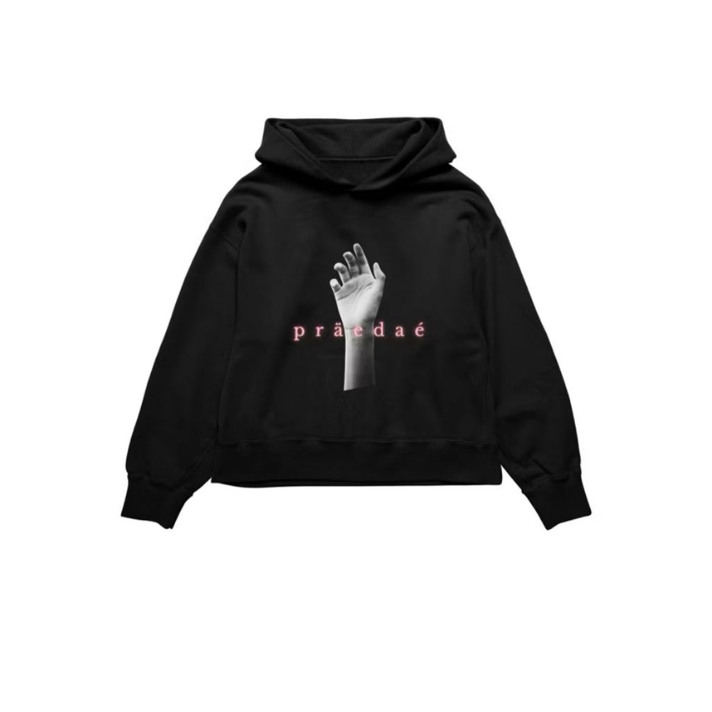 ￼Praedae Studio - Valentines Hopeless Romantic Black Hoodie