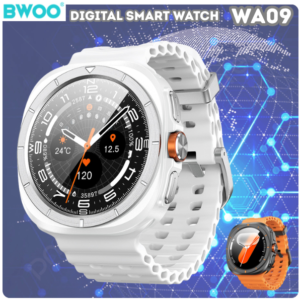 BWOO Smart Watch - WA09 Smart Watch - IP68 Waterproof w/ Health monitoring