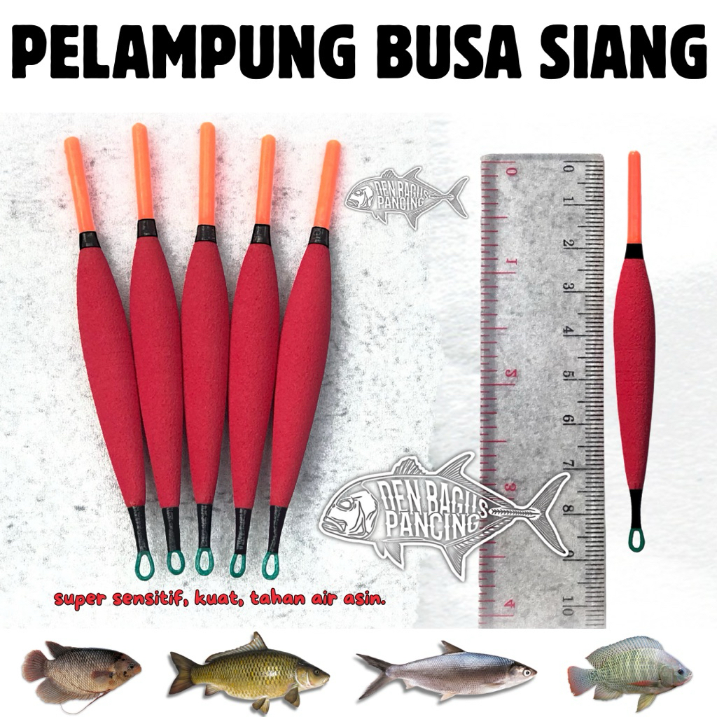 Pelampung Pancing Busa Jarum Tumpul Ikan Nila Bandeng Umpan Lumut Super Sensitif Warna Merah
