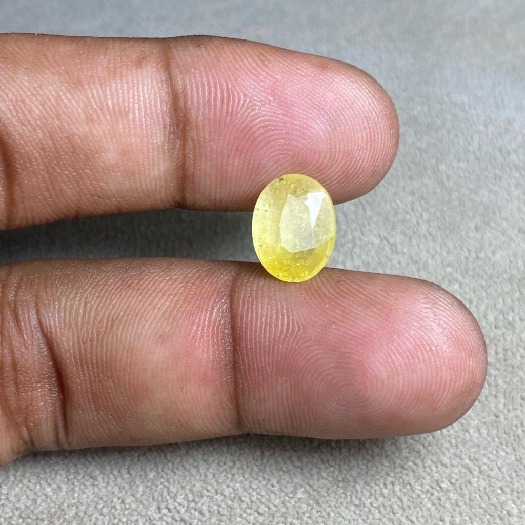 Natural Yellow Sapphire corundum batu yellow safir yakut africa dim 11.5x9x4