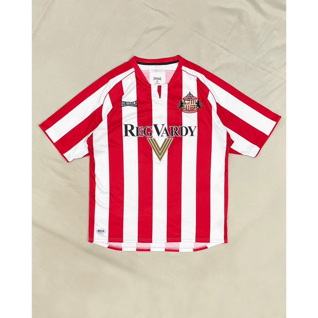 Original Lonsdale Sunderland Home Kit 2005 2006 2007 Jersey Bola Vintage