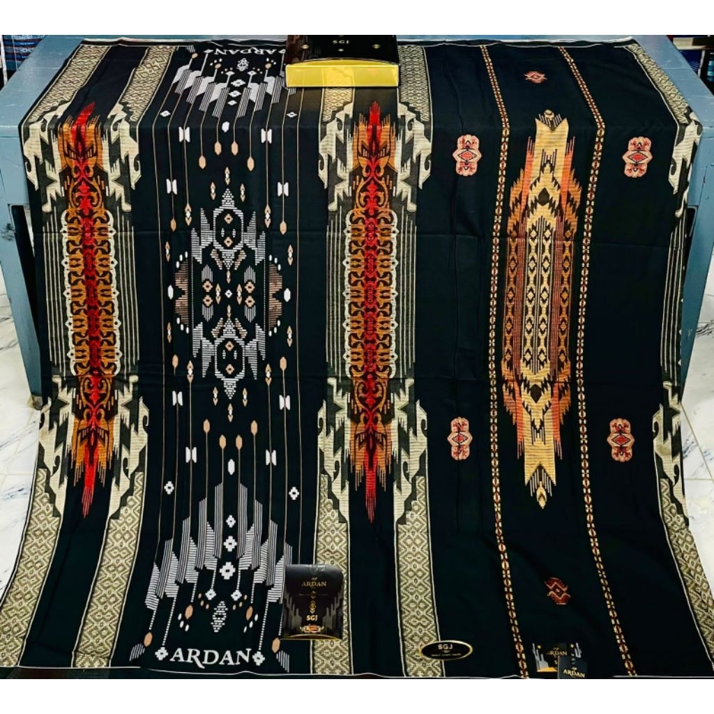 SARUNG ARDAN SGJ ARDAN SONGKET JAGUAR FULL SONGKET TIMBUL GRADE GOLD