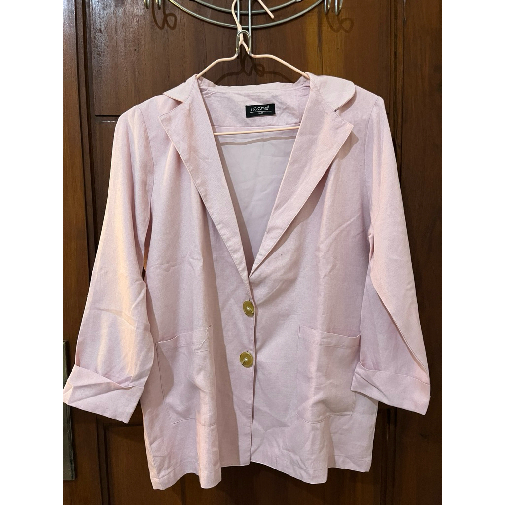 [PRELOVED] Blazer/Outer Soft Pink by Noche