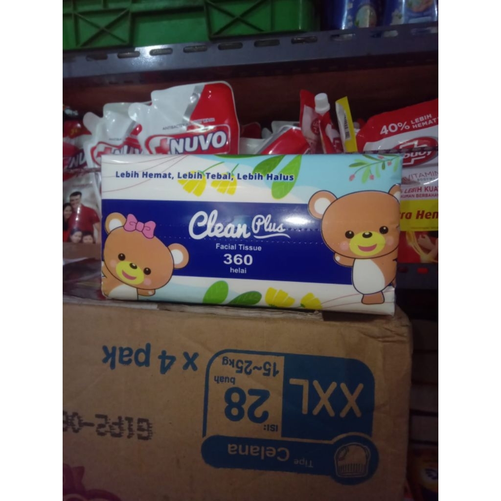 [ 1 karton ] Clean plus facial tissue 180sheet tisu wajah 180 sheet