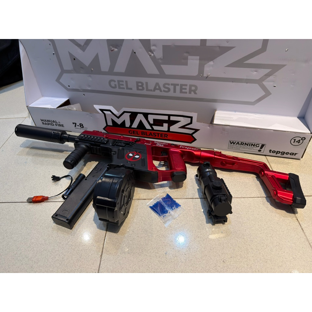 Tembak mainan gel blaster kriss vector deadpol