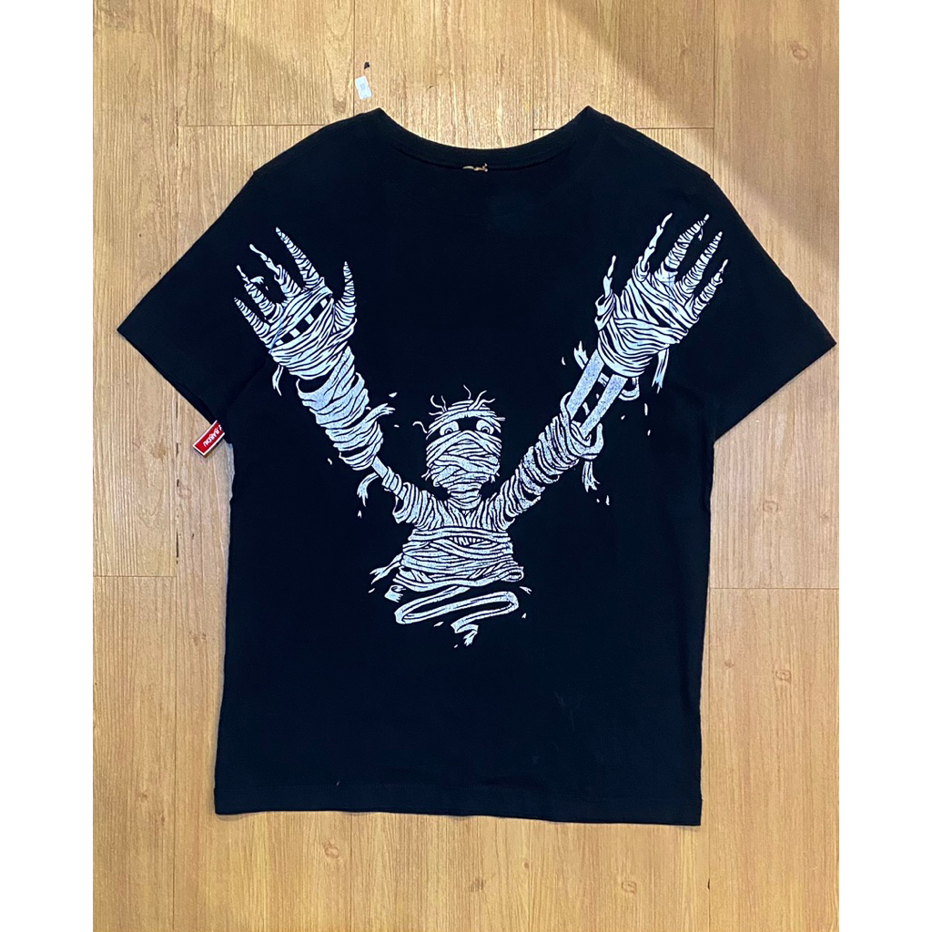 Kaos Horor Zombie Mummy Aop Tag cut build up second bekas