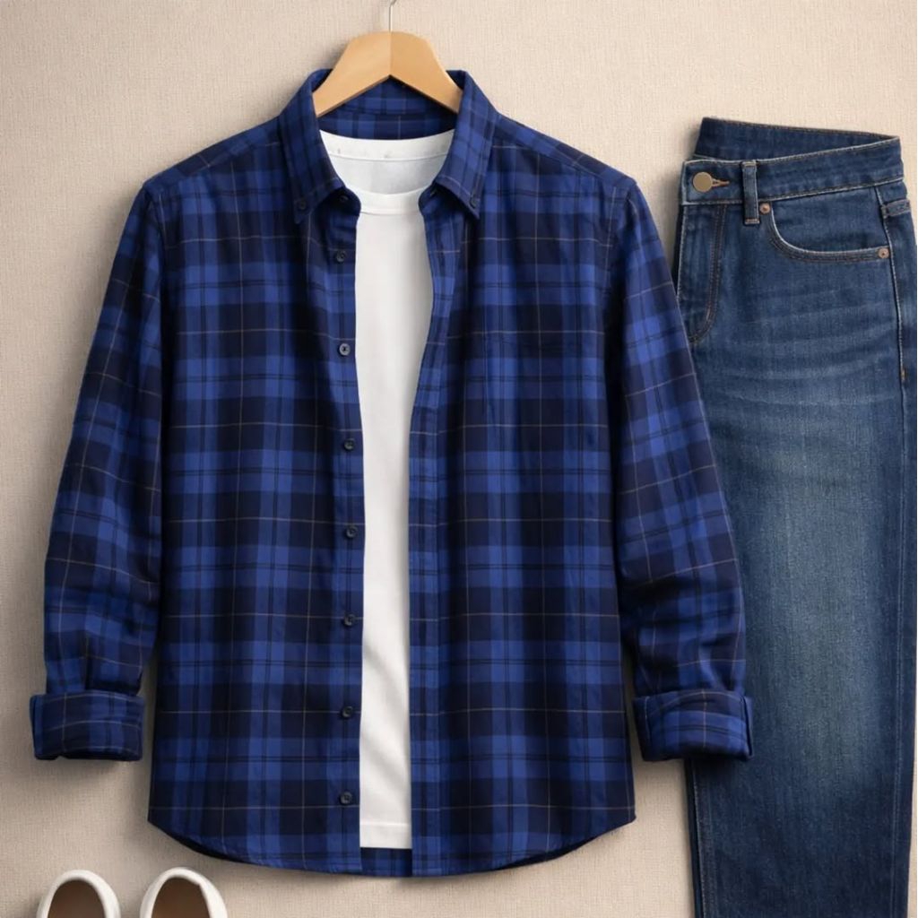 F2D Kemeja Flanel Dark Brown Elegant Best Seller / flanel/hem pria/ flanel pria/ kemeja flanel/ eigh