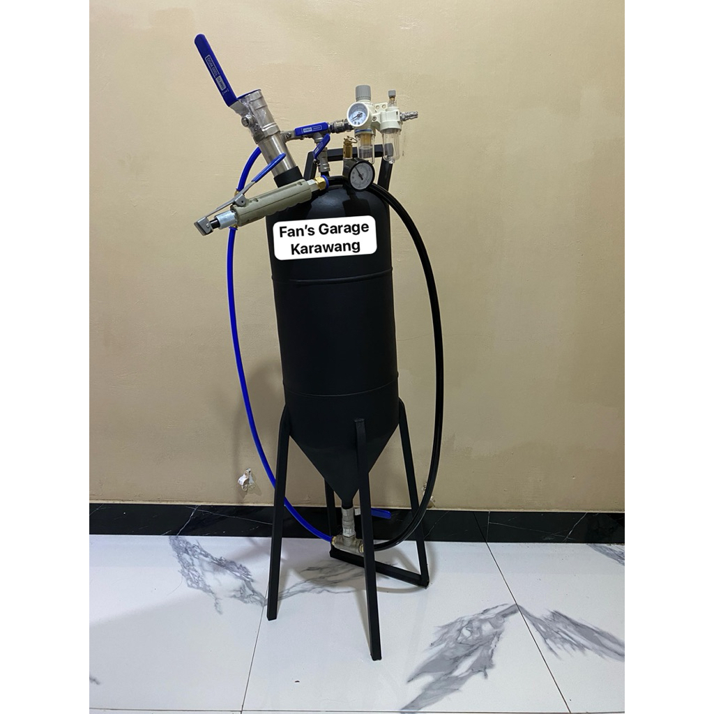 Sandpot kerucut/Sandblasting portable kerucut, tabung sandblasting kerucut