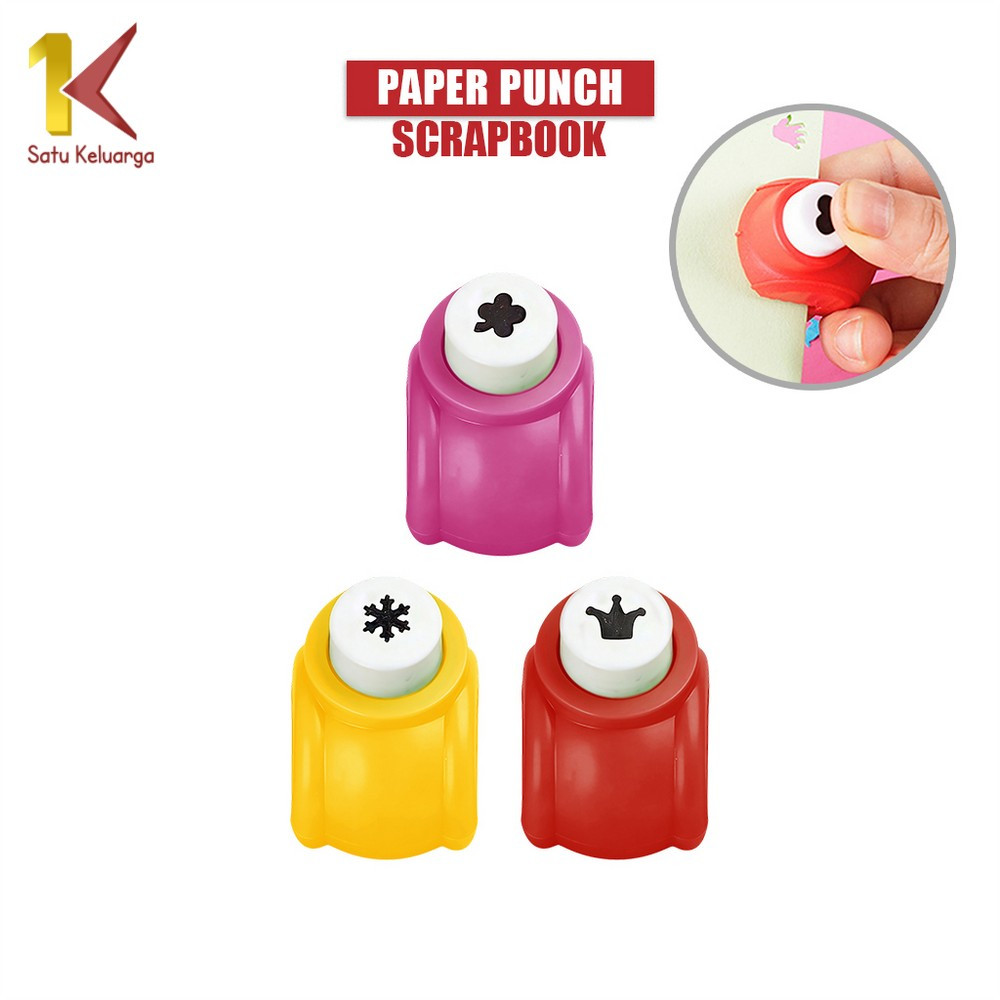 Satu Keluarga Pembolong Kertas Mini A132 Cetakan Pembolong Kertas Lucu Paper Punch Scrapbook Bento