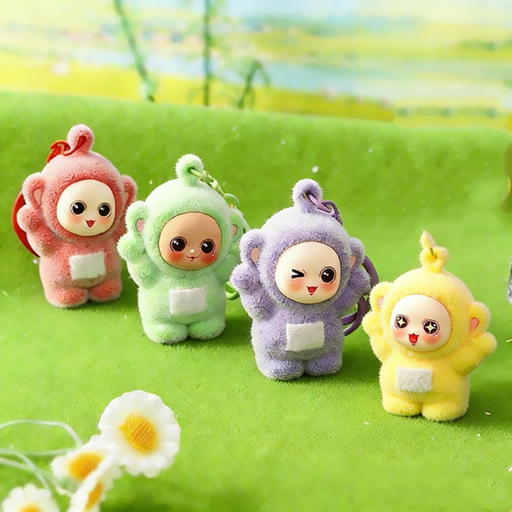 Boneka Kecil Teletubbies Lucu Bahan Bulu Halus / Gantungan Tas Aksesoris -