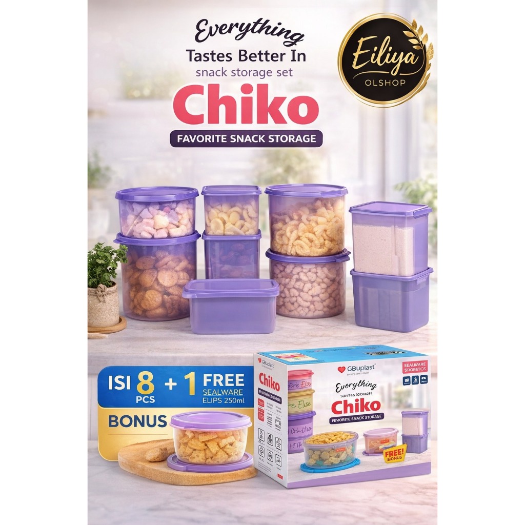 Gbu Plast Chiko Toples Set 8+Bpa Free Food Grade