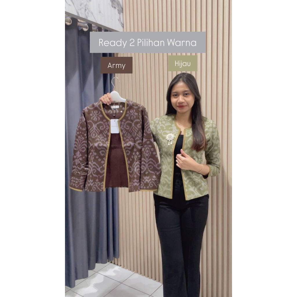 Blazer Endek Tenun Wanita/Blazer Tenun/Blazer Endek Wanita/Endek Wanita