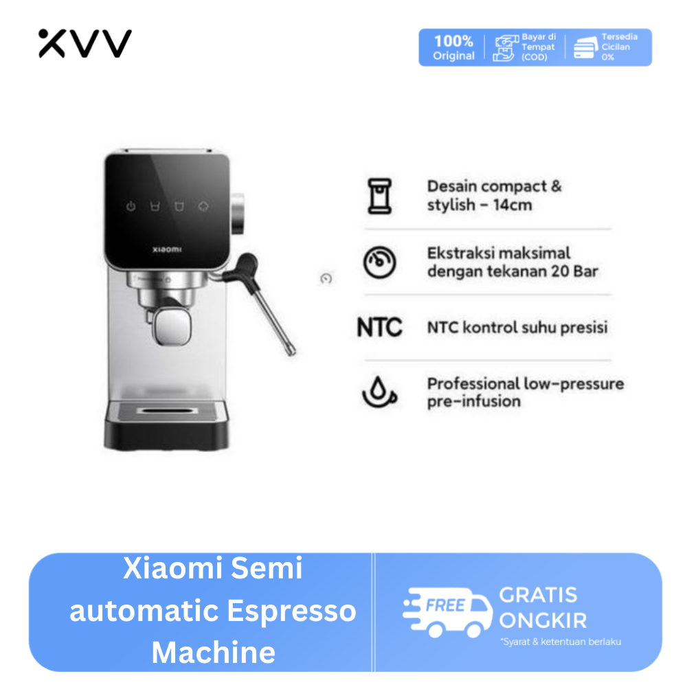 second Xiaomi Semi automatic Espresso Machine | Desain compact stylish | Ekstrasi Maksimal Tekanan 2
