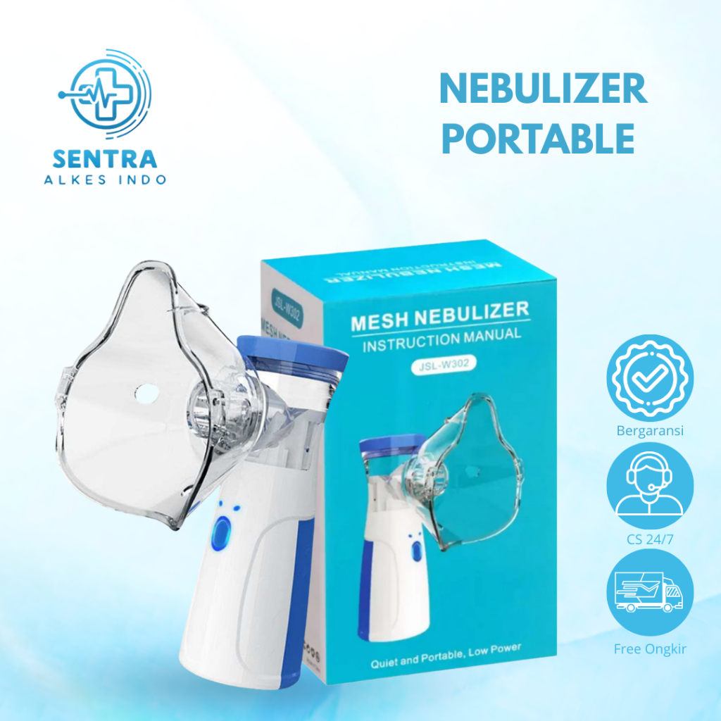 Nebulizer Portable Anak Dewasa Alat Terapi Uap Pernapasan Asma & Inhalasi / Nebulizer Alat Bantu Uap