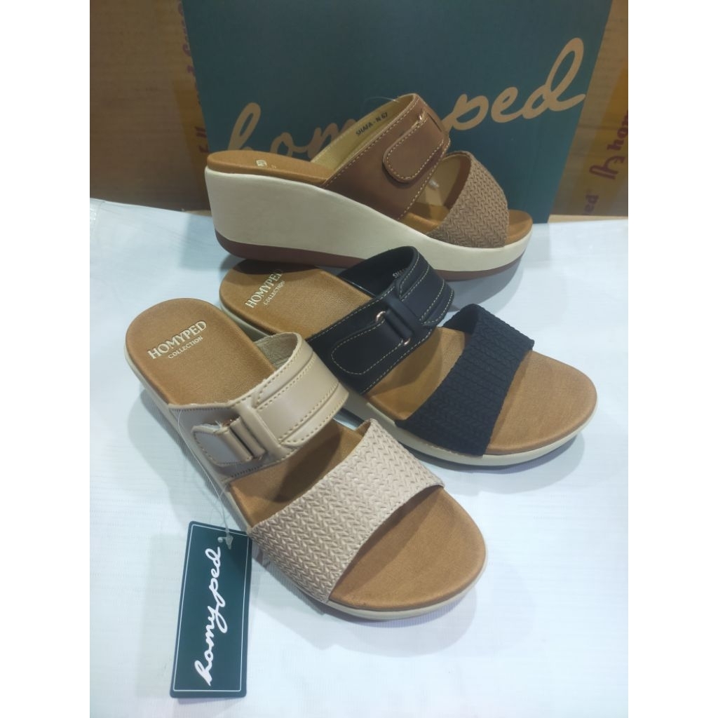 sandal wanita wedges homyped shafa 67 hak tinggi original