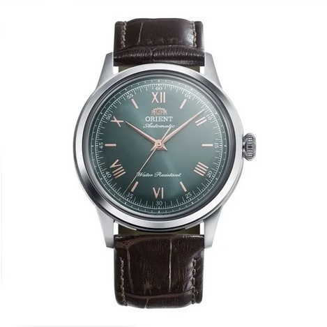 Jam Tangan Pria Orient Bambino Automatic RA-BB0001E Green Dial 38mm Original Garansi Resmi