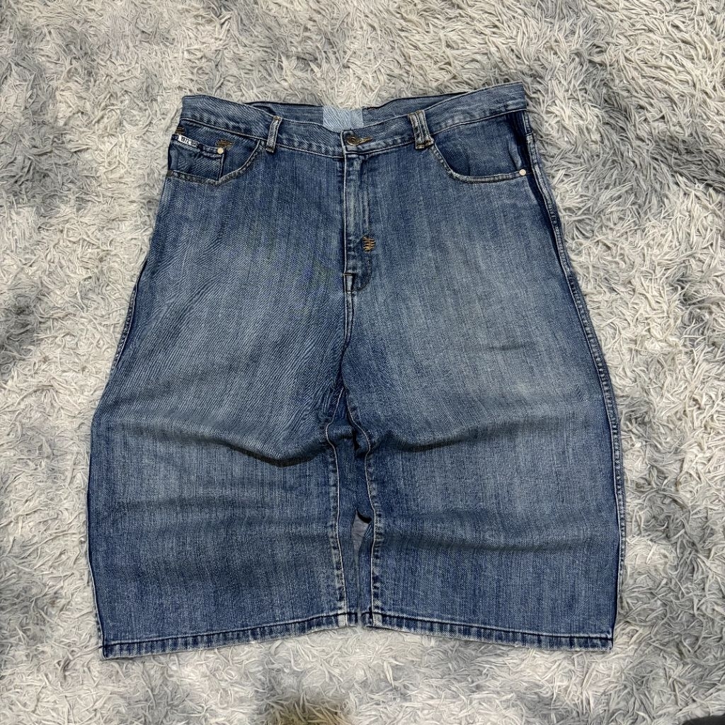 Ecko Unltd Shorts Mens 38 Blue Denim Jeans Baggy Skater Y2K Hip Hop Rap Rhino