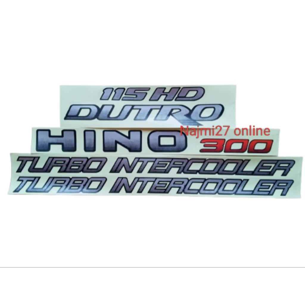 stiker mobil truk HINO 300 115HD DUTRO