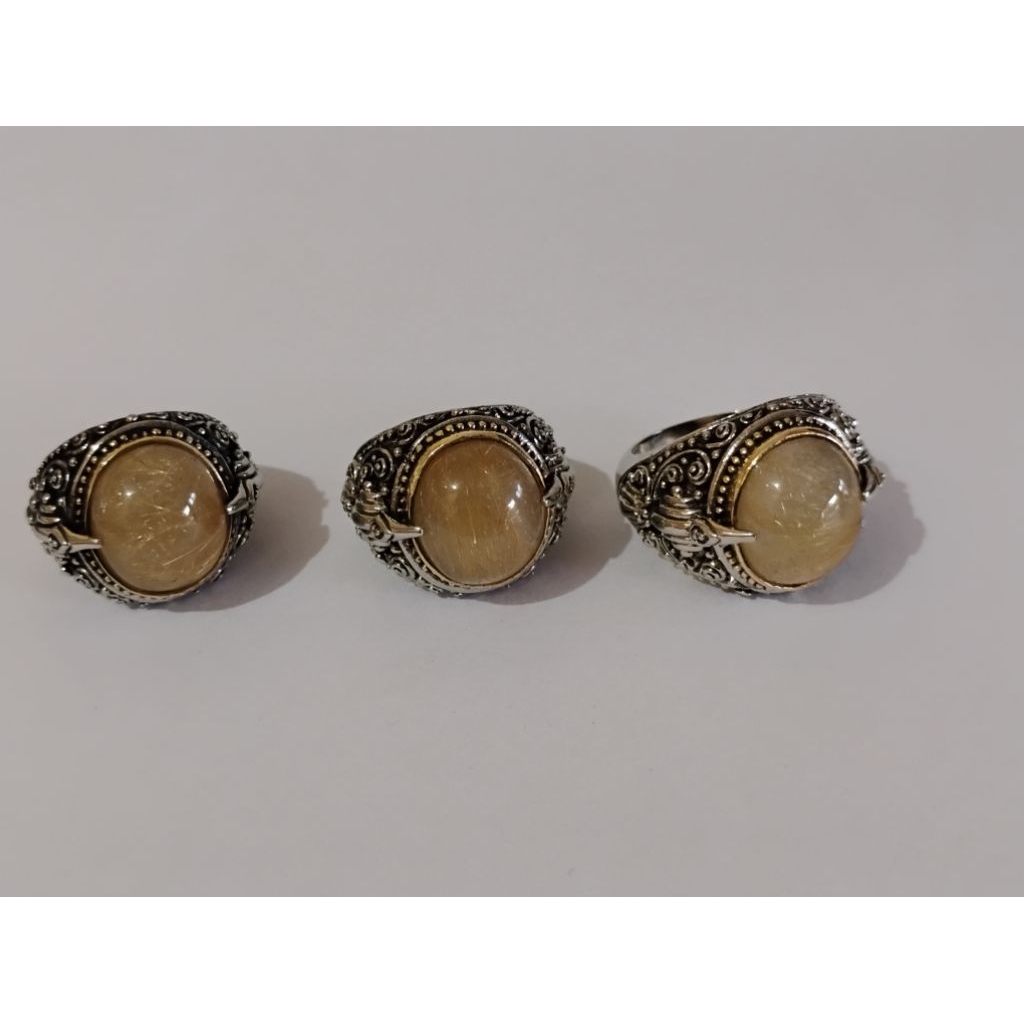 cincin alpaka batu rambut sedana