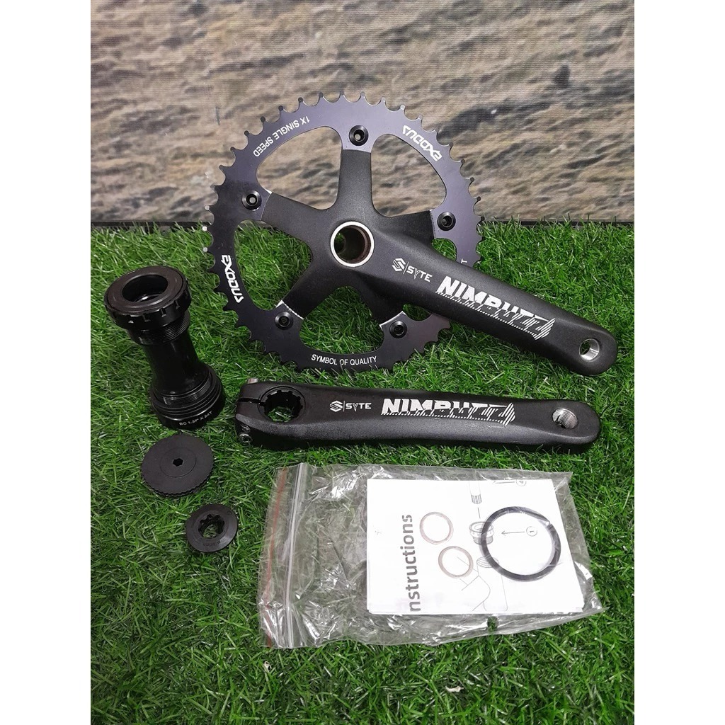 Crankset Crank FC Sepeda Fixie / Lipat / Citybike Single Speed 44T / 46T BCD 130 SYTE EXODUS
