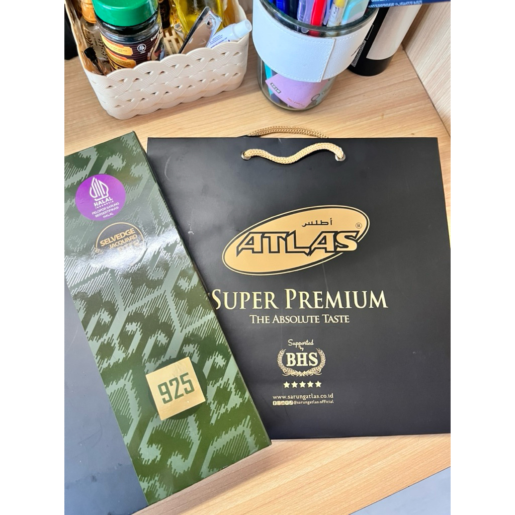 Sarung Atlas BHS - Selvedge Jacquard BHS Atlas Sarung Super Premium 925