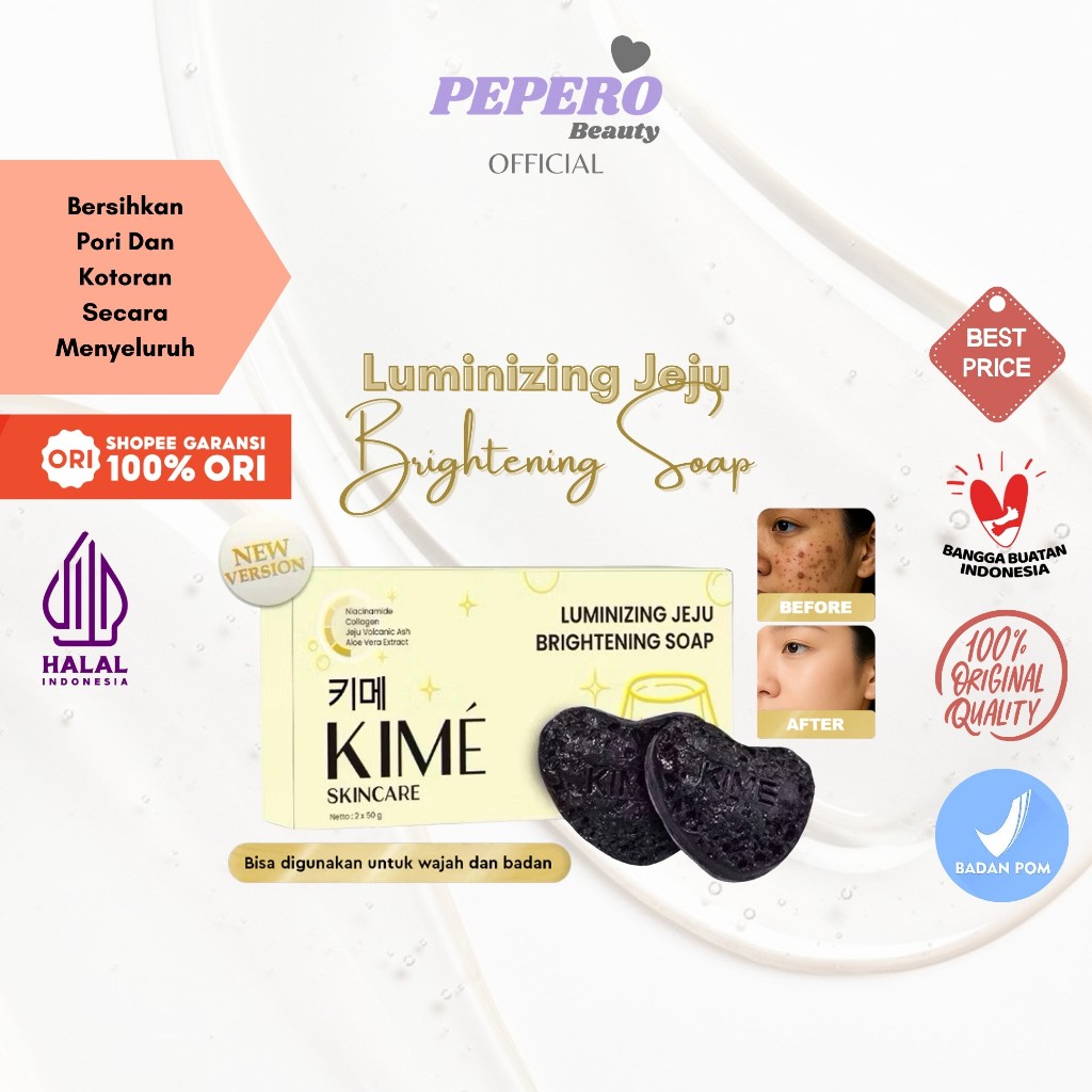 KIME Skincare - Jeju Brightening Soap | Sabun Batang