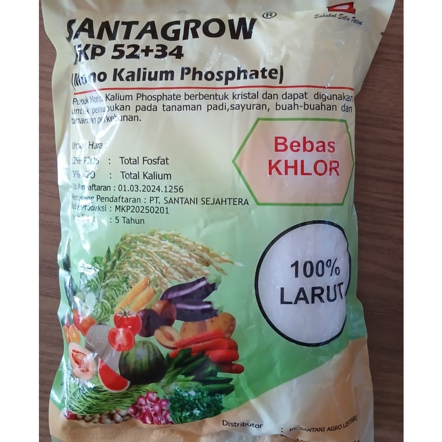 MKP SANTAGROW 52+34 MANO KALIUM PHOSPATE 2KG