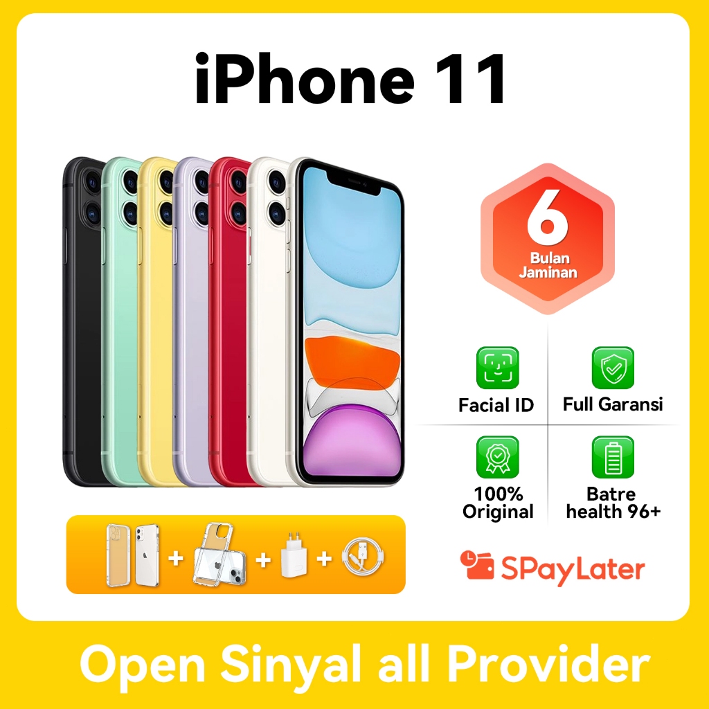 Barang spot IPhone11 64G 128G 256G SECOND 100% Original LIKE NEW  Fullse No Refurbish Ibox‌ Fullset 