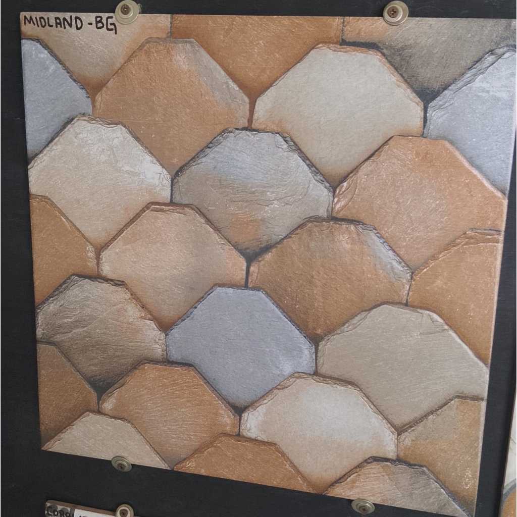 KERAMIK LANTAI CARPORT 40X40 MIDLAND BEIGE