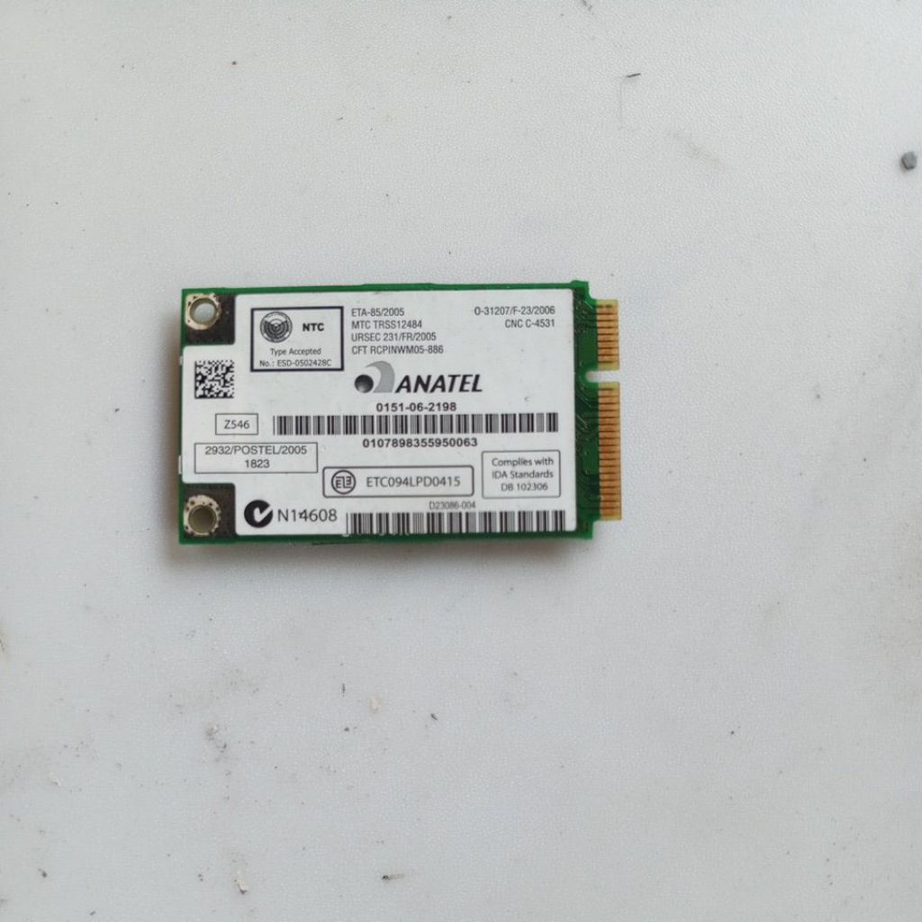 Wifi Card Laptop Lenovo 3000