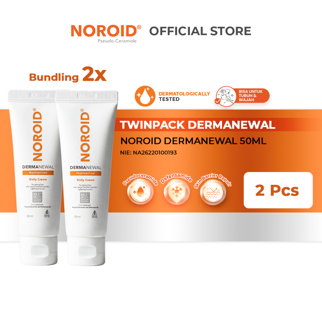 Noroid Dermanewal Regenerating Cream 50ml x 2pack