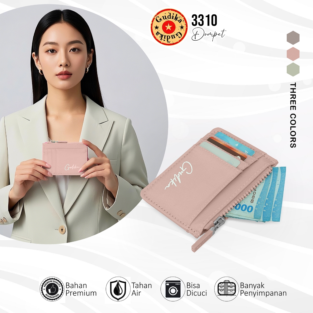GUDIKA Bags 3310 - Card Wallet / Card Holder / Dompet Kartu Wanita Murah Original Import
