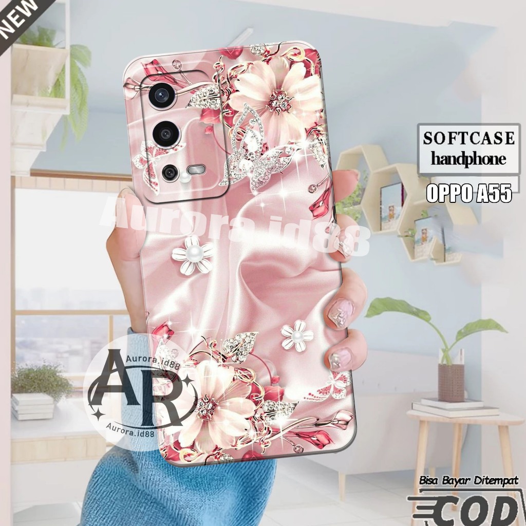 Softcase OPPO A55 - OPPO A16 - OPPO A54S - Casing Hp Oppo Pelindung hp - Silikon Mika - Aksesoris Hp