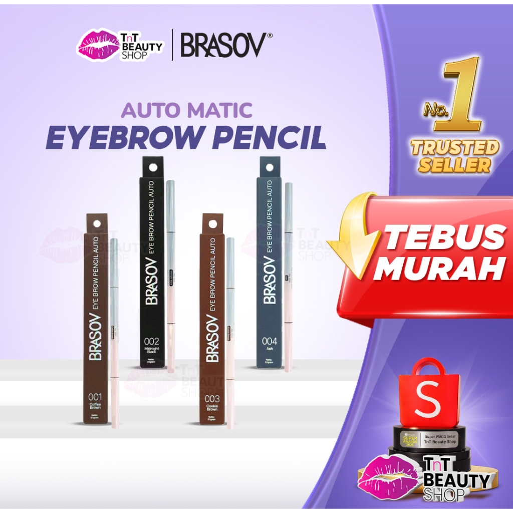 BRASOV Eyebrow Auto Matic - Eye Brow Matic - Type B - Pensil Alis Putar | TnT Beauty Shop