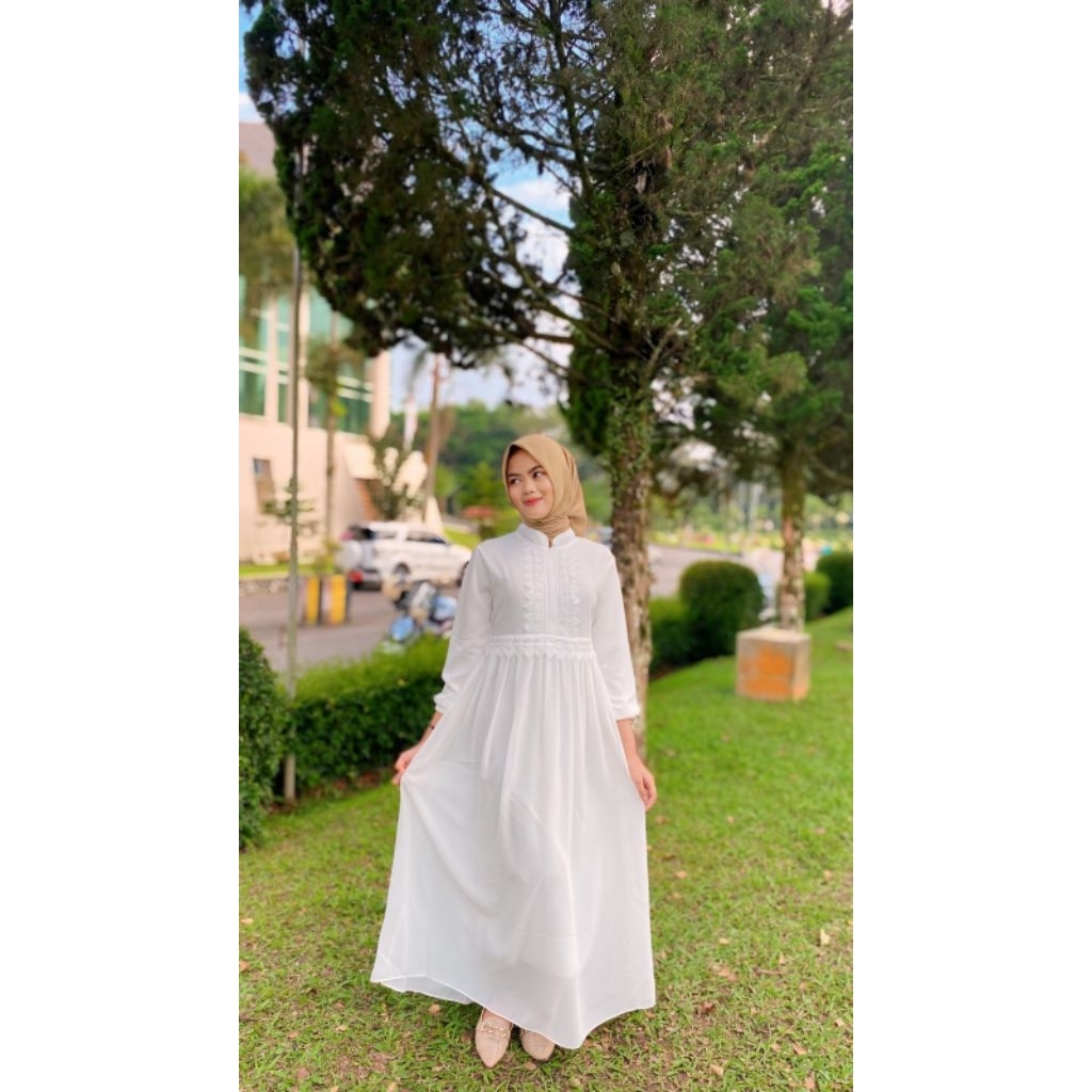GAMIS CERUTY KHUSUS PUTIH / GAMIS PUTIH BUSUI / NON BUSUI