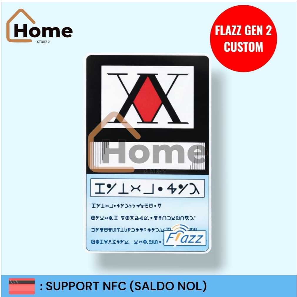 KARTU ETOLL FLAZZ BCA GEN 2 CUSTOM STIKER - HUNTER X HUNTER