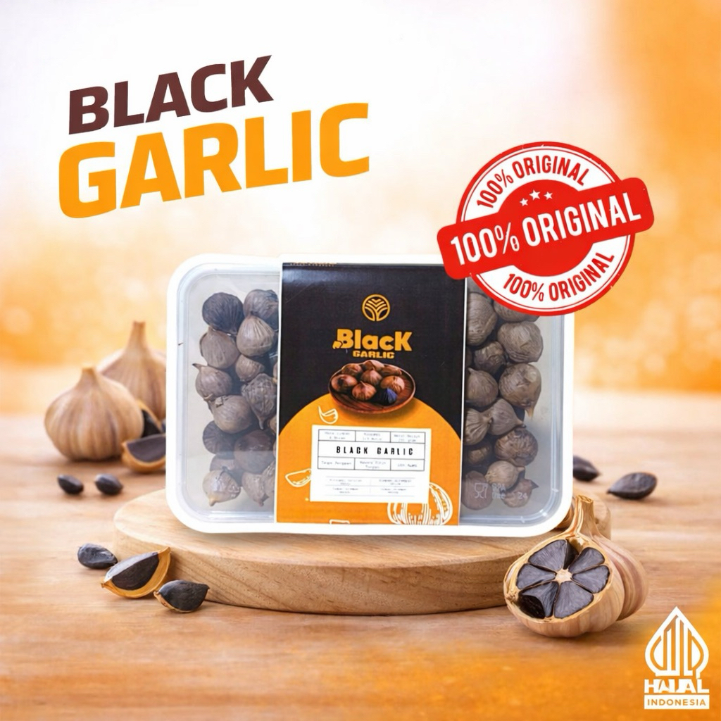 Bawang Hitam Black Garlic Solo Tunggal Lanang 250 gram - Fermentasi Alami Tanpa Pengawet