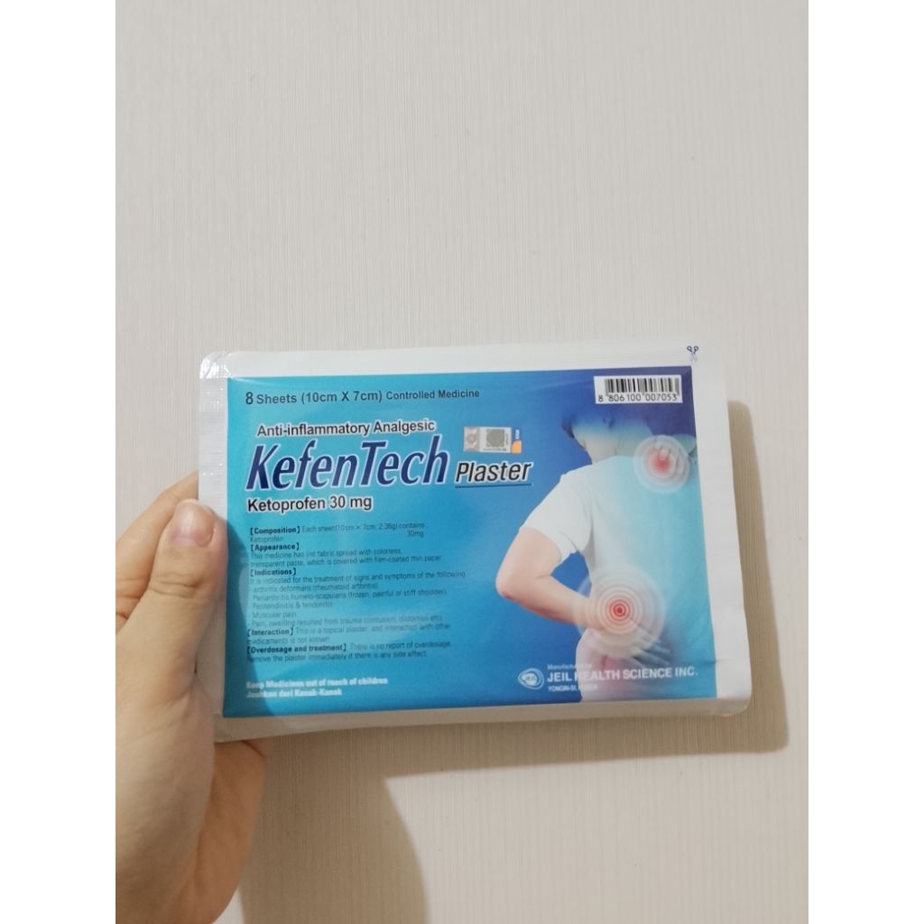 Kefentech Plaster isi 8 sheets original Malaysia