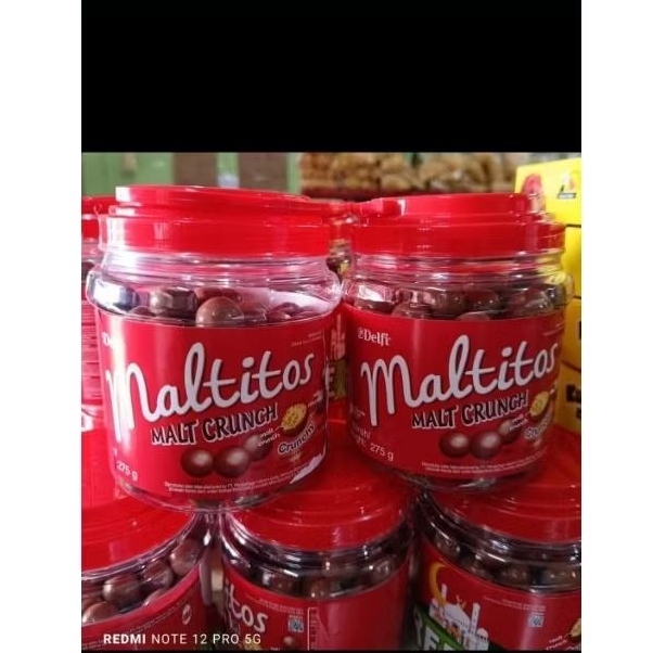 COKLAT DELFI MALTITOS MALT CRUNCHY TOPLES