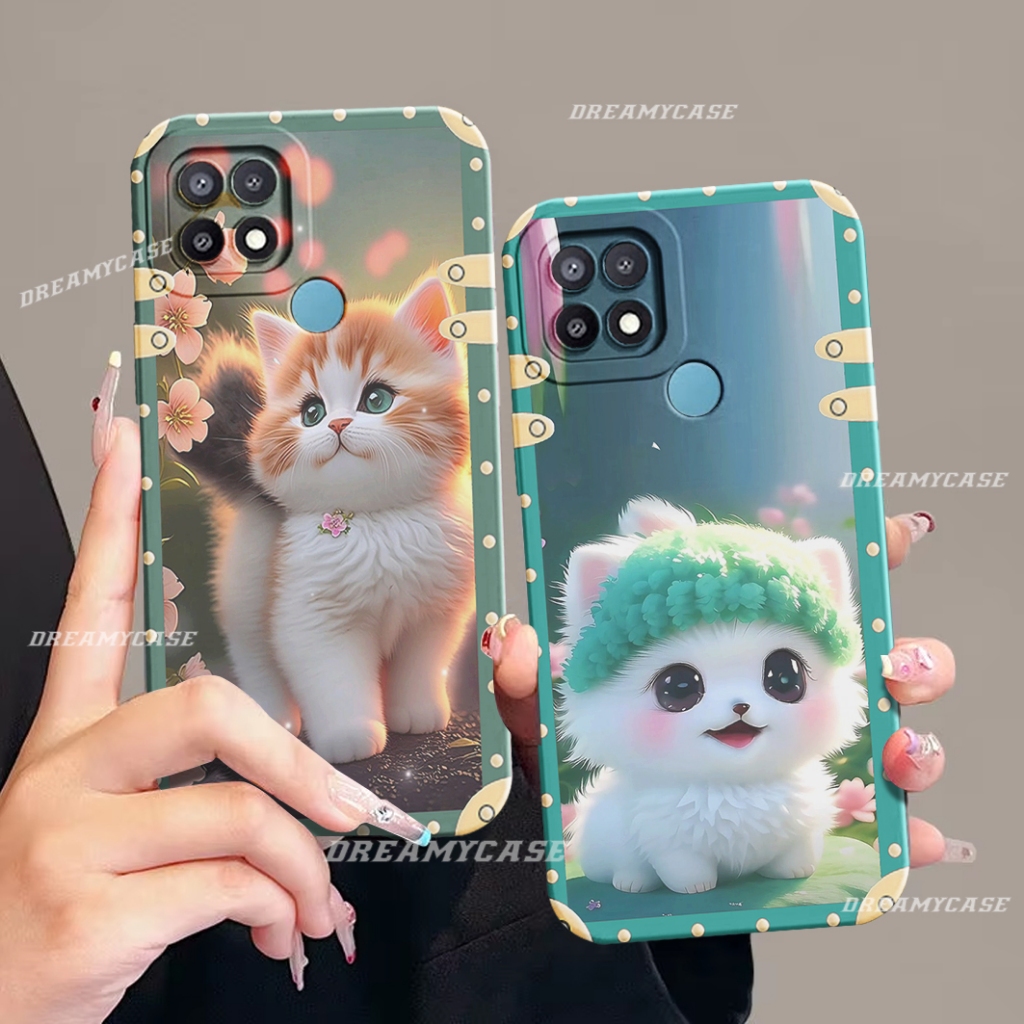 Softcase OPPO A15 A15S A16 A16S A54S A54 A55 4G A16K A16E Motif cat cute Kekinian - Case Oppo - Kesi