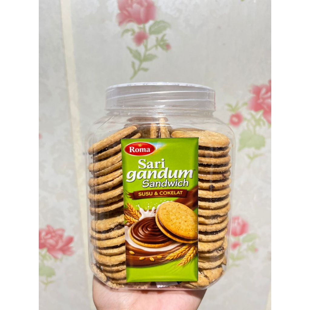 Sari gandum coklat Toples 1 liter snack branded