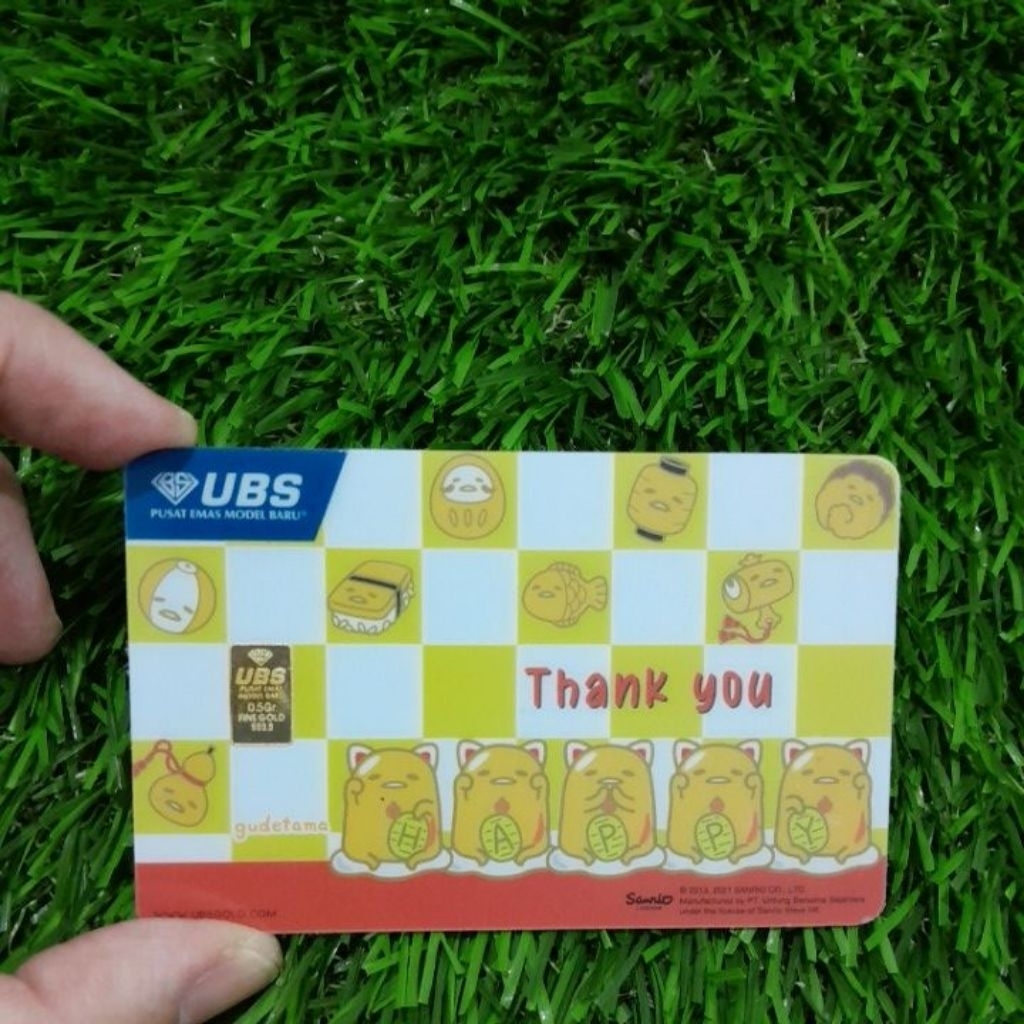 UBS GOLD 0.5 gram Gudetama thank you