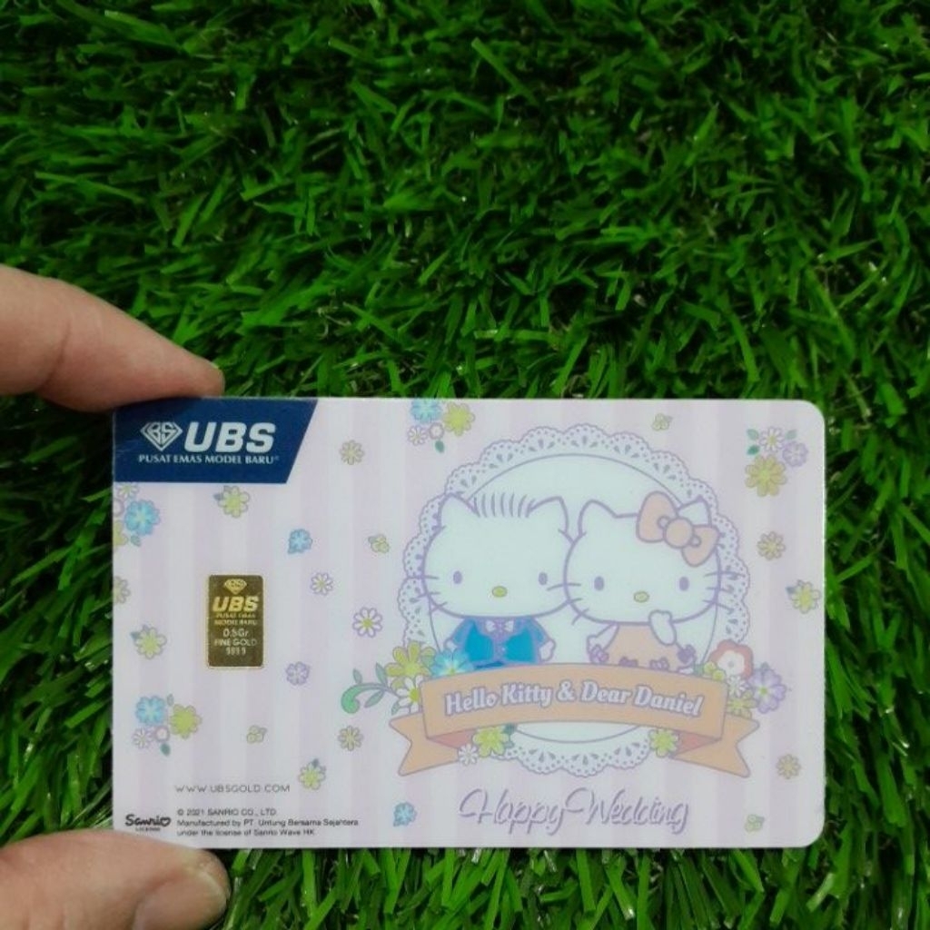 UBS GOLD 0.5 gram Hellokitty wedding