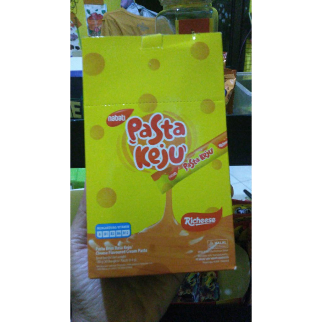 Pasta Keju Coklat Nabati - Keju 1 Box isi 30 Pcs